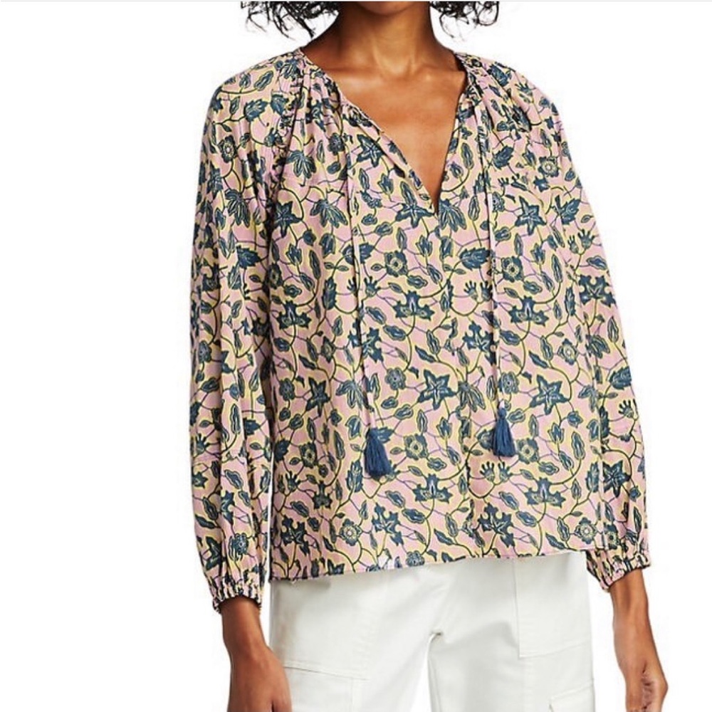 Derek Lam 10 Crosby • Devon Floral Long Sleeve Blouse • SZ 6 • Retail $295